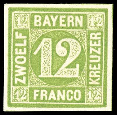Bayern 12 Kr dunkelgelbgrün ... 
