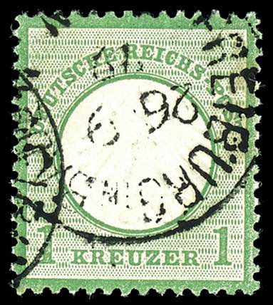 German Reich 1 kreuzer emerald ... 