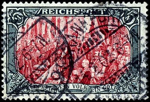 German Reich 5 Mark Reichspost, ... 