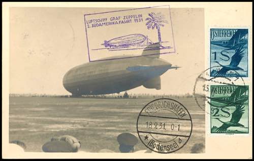 Zeppelin Mail LZ 127, 2. South ... 