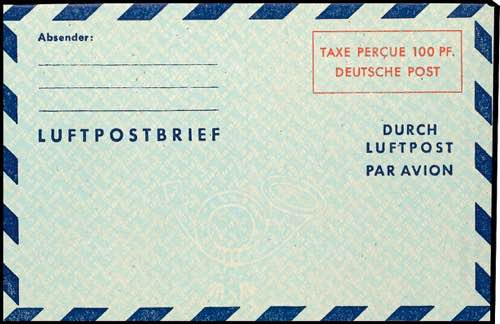 Bizone Postal Stationary 100 Pf ... 