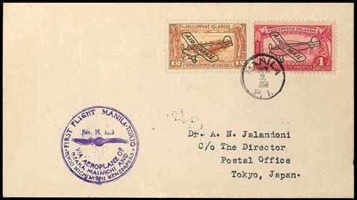 Airmail 1937, Philippines, first ... 