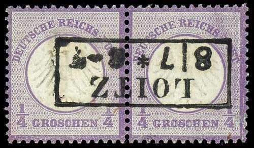 German Reich 1 / 4 Gr. Violet, ... 