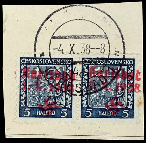 Karlsbad 5 Heller postal stamp, ... 
