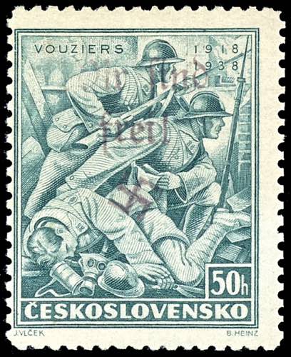 Reichenberg 50 H Legionnaire stamp ... 