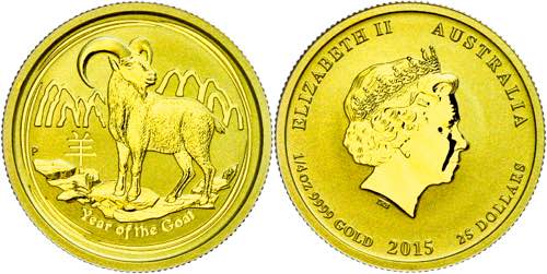 Australia 25 Dollars, Gold, 2015, ... 