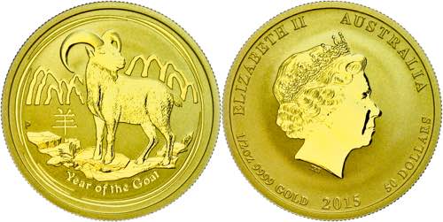 Australia 50 Dollars, Gold, 2015, ... 