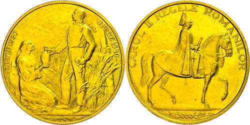 Rumänien Goldmedaille (Dm. ca. ... 