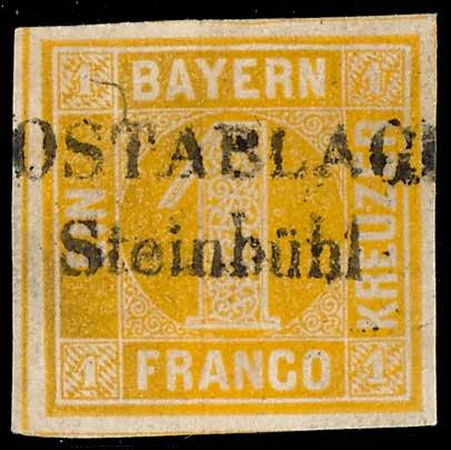 Bayern Stempel Postablage ... 