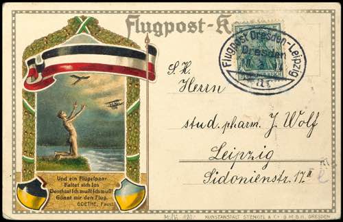 Deutsches Reich Luftpost 1914, ... 