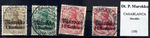 Deutsche Post in Marokko Stempel ... 
