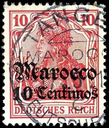 Deutsche Post in Marokko Stempel ... 