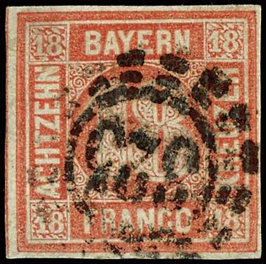 Bayern 18 Kr. Quadratausgabe ... 