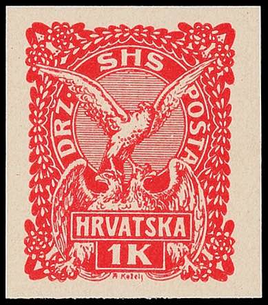 Jugoslawien 1 Kr. Freimarke, auf ... 