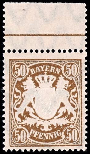 Bavaria 50 Pfg brown, mint never ... 
