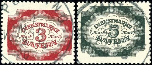 Bavaria Official Stamps 5 Pfg - 5 ... 