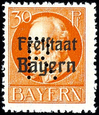 Free Frank Stamps Bavaria 3-30 ... 