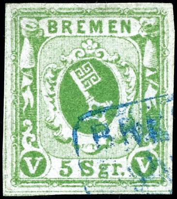 Bremen 5 silver penny moss green, ... 
