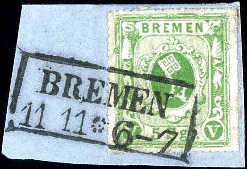 Bremen 5 silver penny dark green, ... 