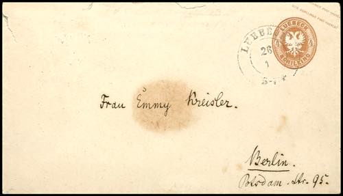 Luebeck 4 Shilling postal ... 
