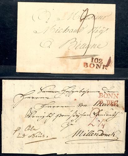 Prussia - Pre-stamp Mail BONN / 2. ... 