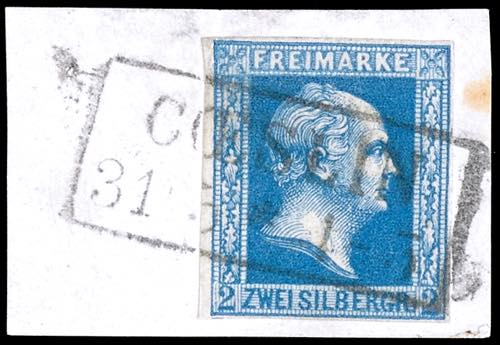 Prussia 2 Sgr. Blue, smooth ... 