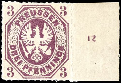 Prussia 3 pennies dark purple, ... 