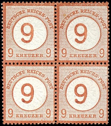 German Reich 9 on 9 kreuzer large ... 