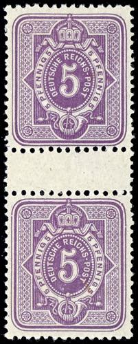 German Reich 5 penny purple, ... 