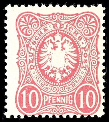 German Reich 10 penny rose, mint ... 