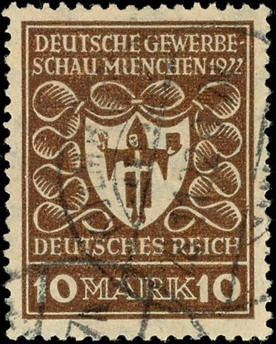 German Reich 10 M blackish brown ... 