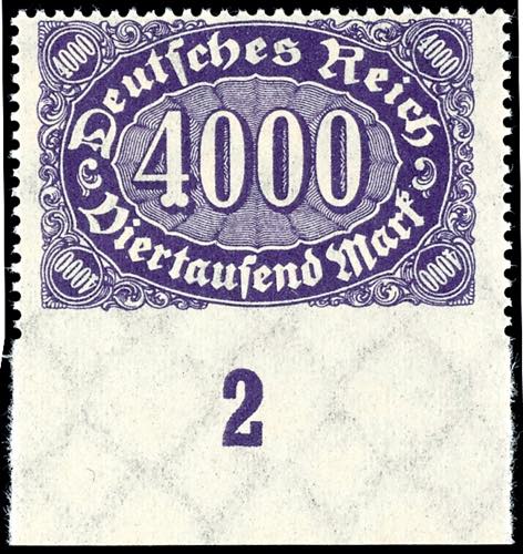 German Reich 4000 Mark transverse ... 