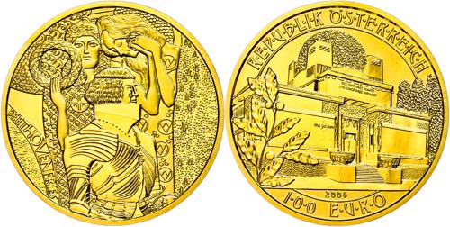 Austria 100 Euro, Gold, 2004, ... 