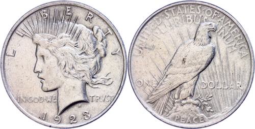Coins USA Dollar, 1923, ... 