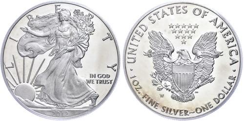 Coins USA 1 Dollar, 2012, W, ... 