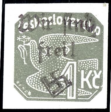 Reichenberg 1 Kc newspaper stamp ... 