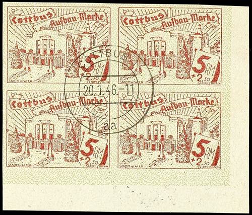 Cottbus 5 Mark postal stamp ... 