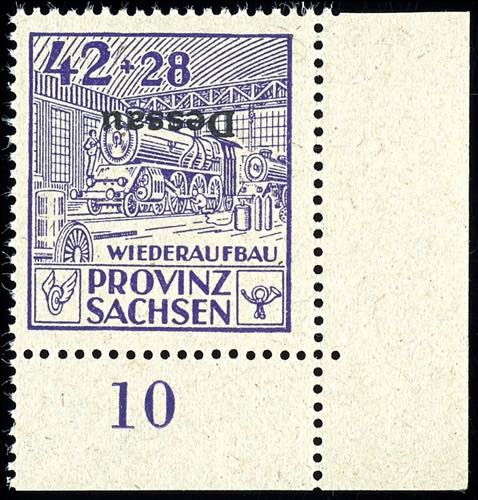 Dessau 6-42 Pfg. Donation stamps ... 