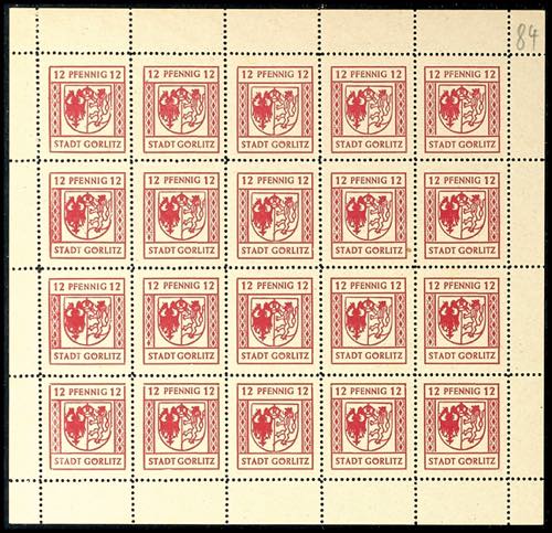 Görlitz 12 penny postal stamp, ... 