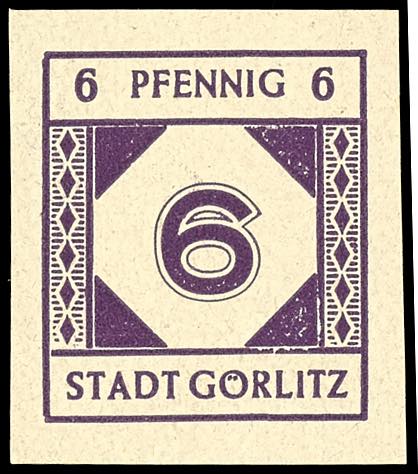 Görlitz 6 Pfg \numerals\, ... 