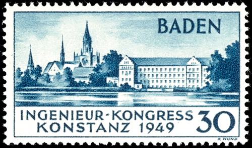 Baden 30 Pfg engineer-congress, ... 