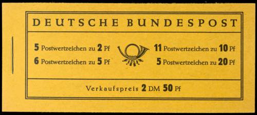 Stamp booklet Heuss 1955, ... 
