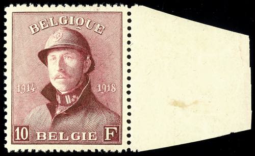 Belgium 1919, 10 Fr. Albert, from ... 