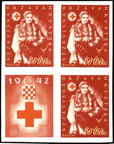 Croatia 1942, 1, 50 K. Red Cross, ... 