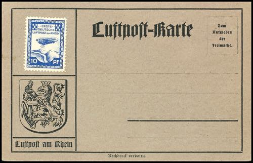 Zeppelin Mail 1913, airmail on the ... 