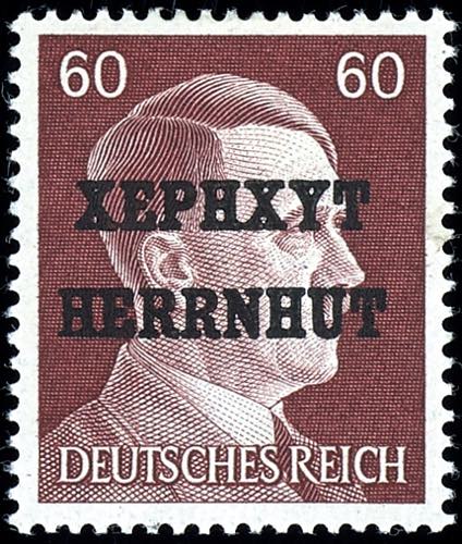 Herrnhut 1-60 Pfg. Hitler, unused, ... 