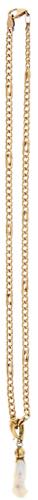 Gemmed Necklaces Figaro chain with ... 