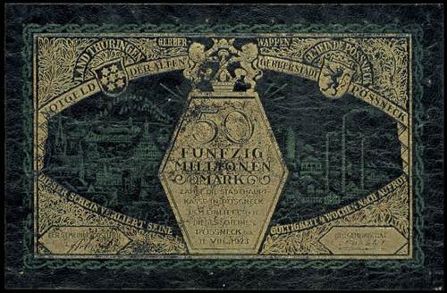 Banknoten 50 Millionen Mark, 1923, ... 