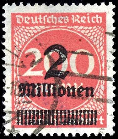 Deutsches Reich 2 Mio. auf 200 ... 