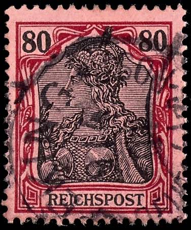 Deutsche Post in China 80 Pfennig ... 